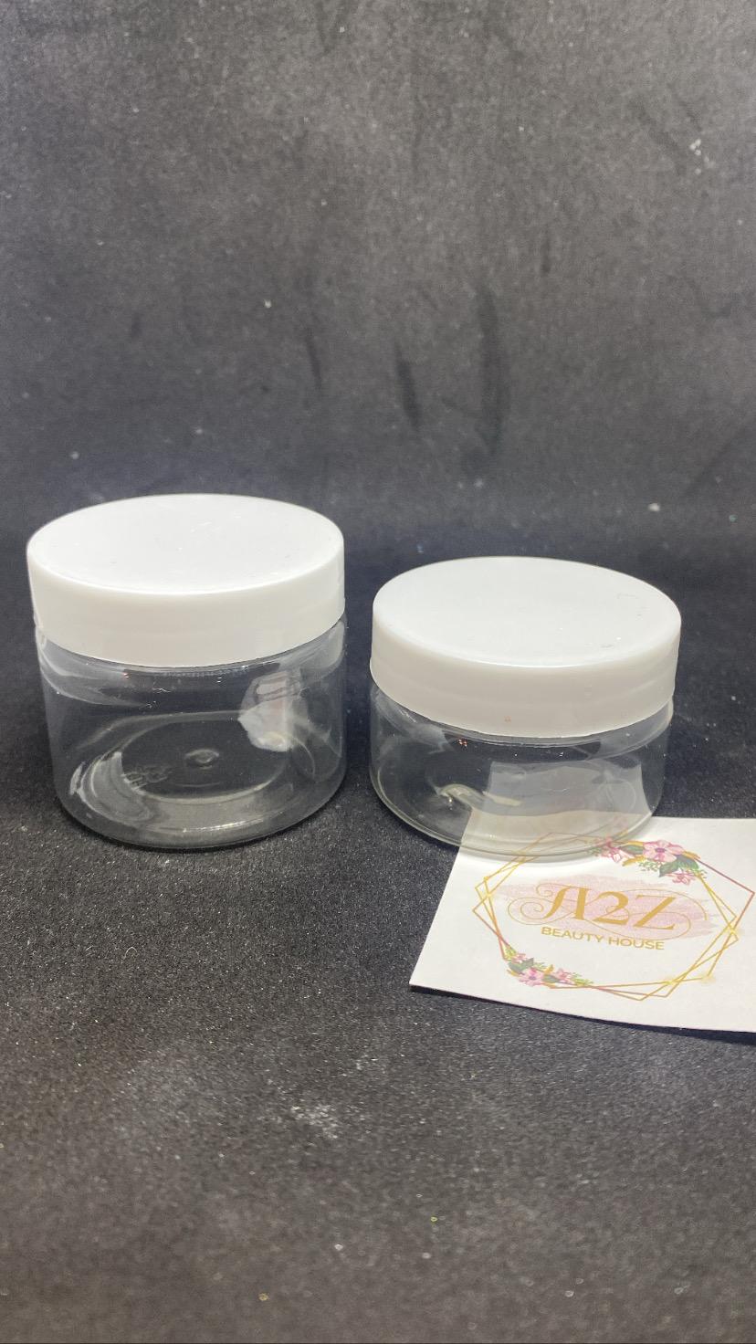 علب بلاستيك شفاف مع غطاء ابيض عدة احجام PET Plastic Transparent ...