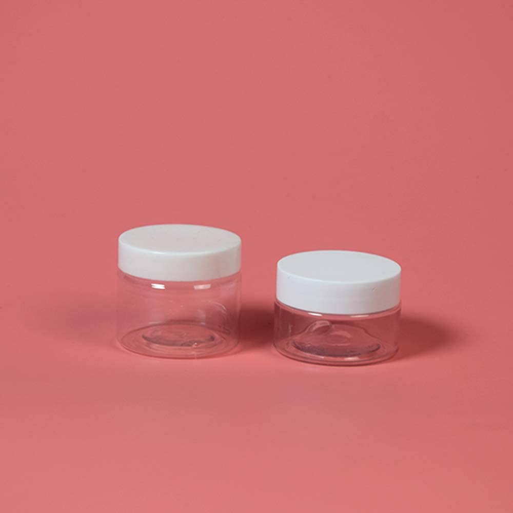 علب بلاستيك شفاف مع غطاء ابيض عدة احجام PET Plastic Transparent ...